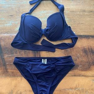 Tommy Bahama Pearl Underwire Bikini Top (34D) and Bottoms (XS)